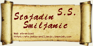 Stojadin Smiljanić vizit kartica